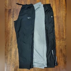 3 pair athletic pants 2 Nike 1 Layer 8 (plus 1 free Nike pair see pic)